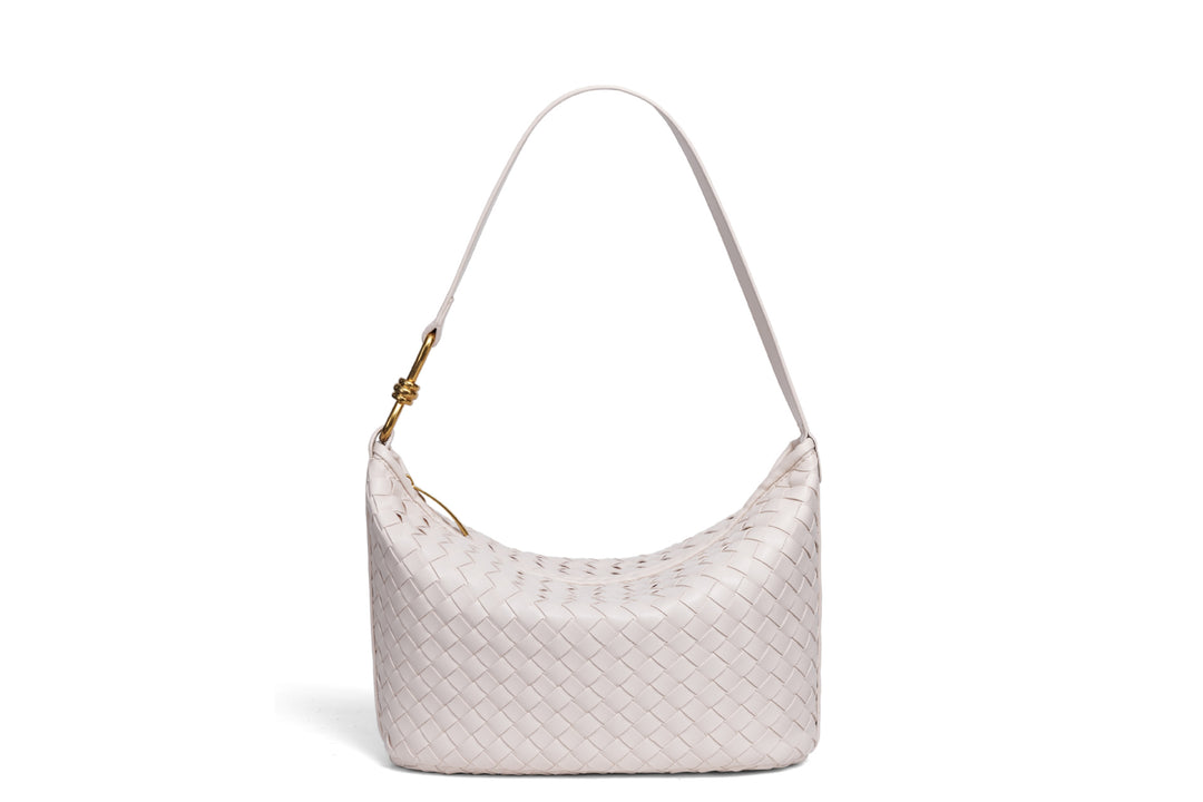 Woven Leather Hobo Bag Bowlift