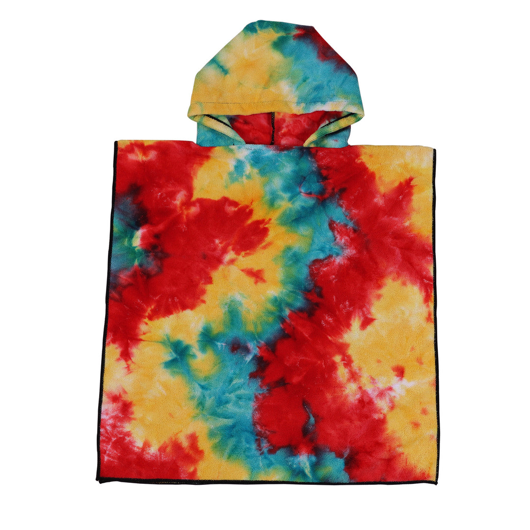 Fluffy Bath Poncho with Hood Bowlift