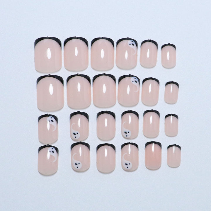 Artistic Halloween-Themed Press-On Nail Set Bowlift