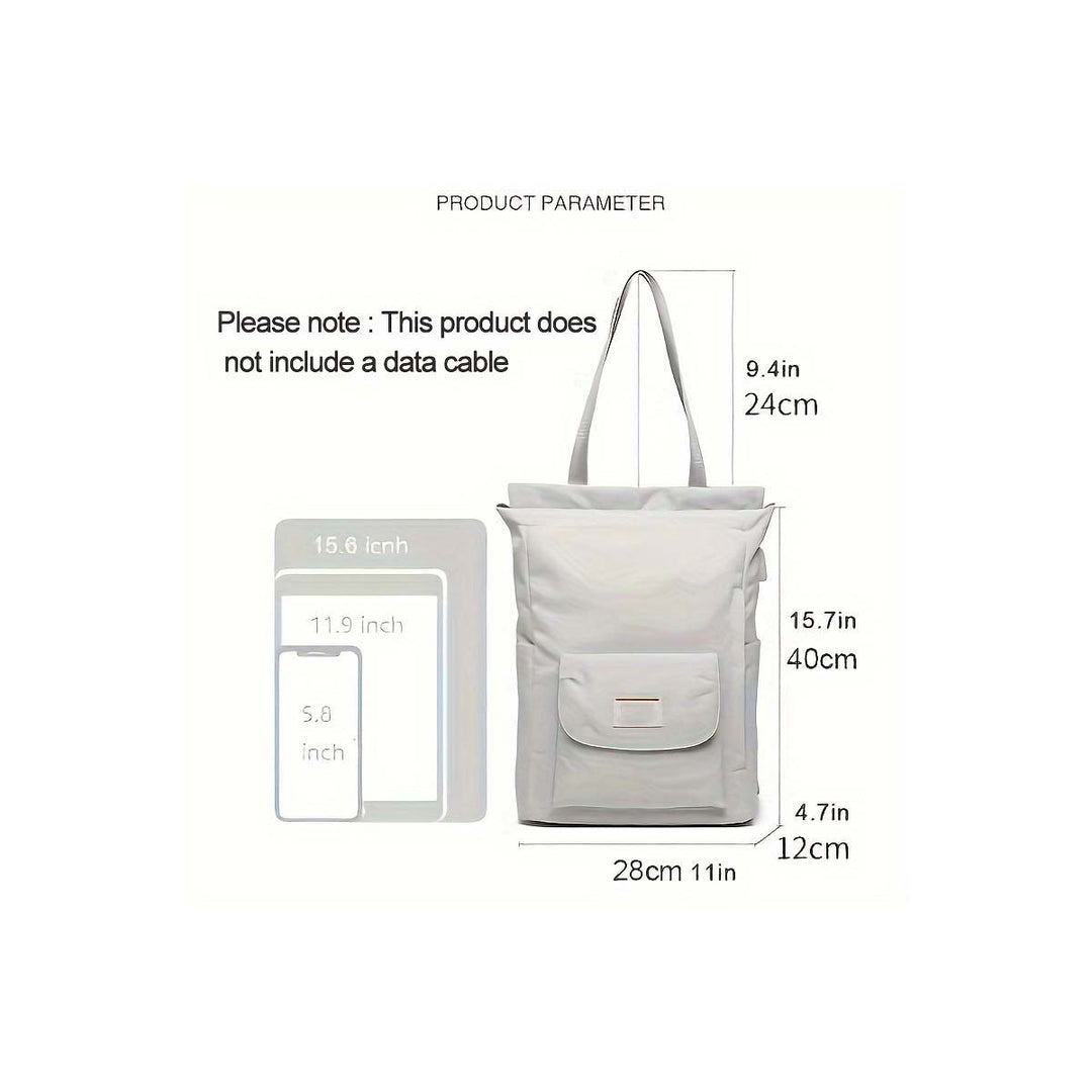 Unisex Multifunctional Backpack with Padded Laptop Compartment and Side Access Bowlift