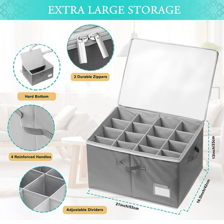 Multifunctional shoe storage box with compartments Bowlift