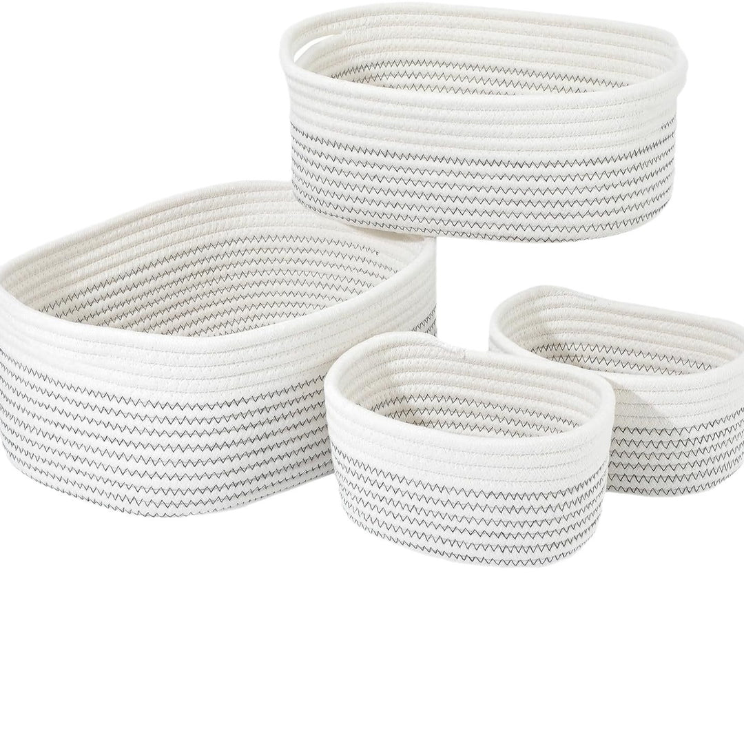 Women's storage basket made of natural cotton material Bowlift