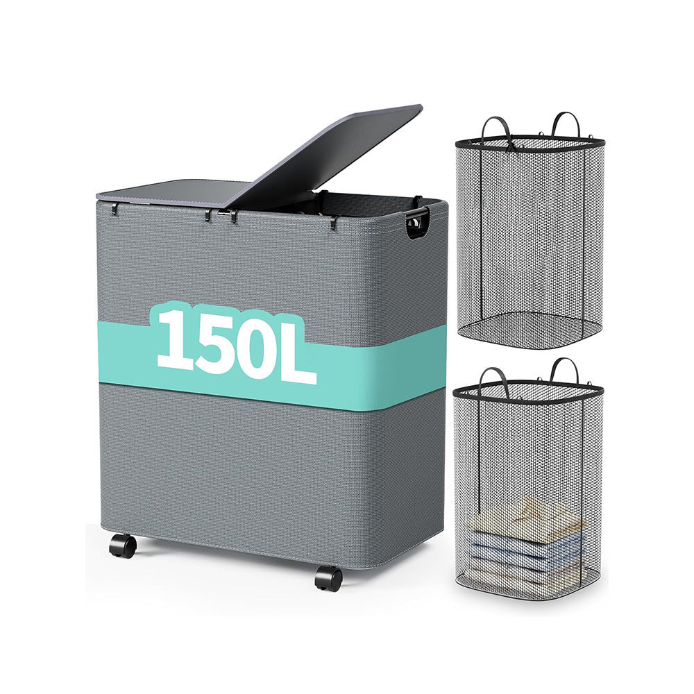 Laundry basket with large volume Bowlift