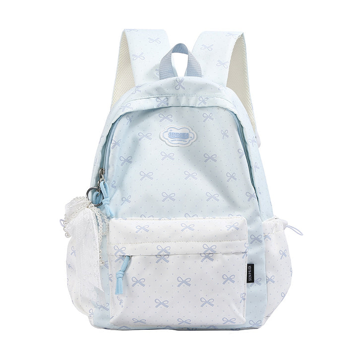 Playful Bow Print Backpack