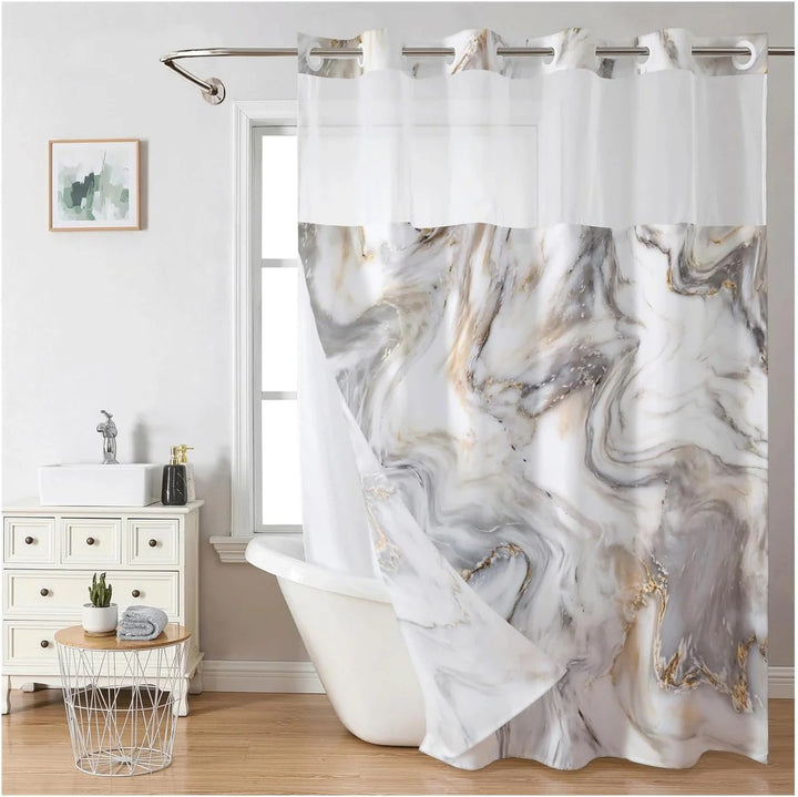 Artistic Floral Shower Curtain Bowlift