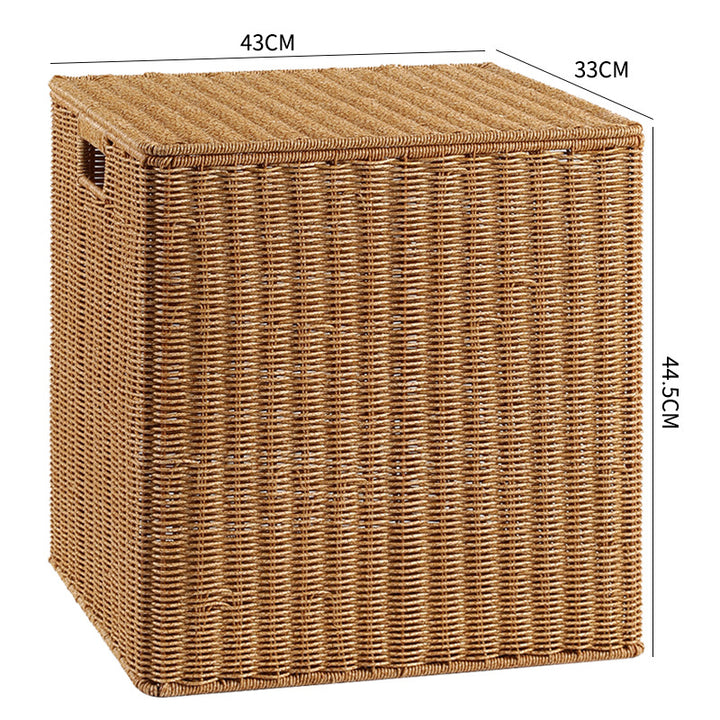 Handwoven Wicker Storage Cube Bowlift