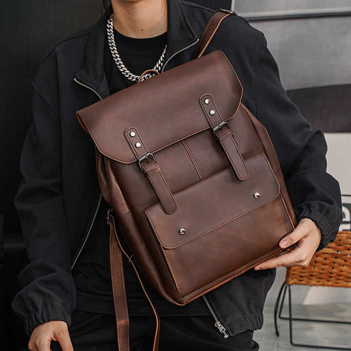 Elegant Backpack Made of Durable Faux Leather Bowlift