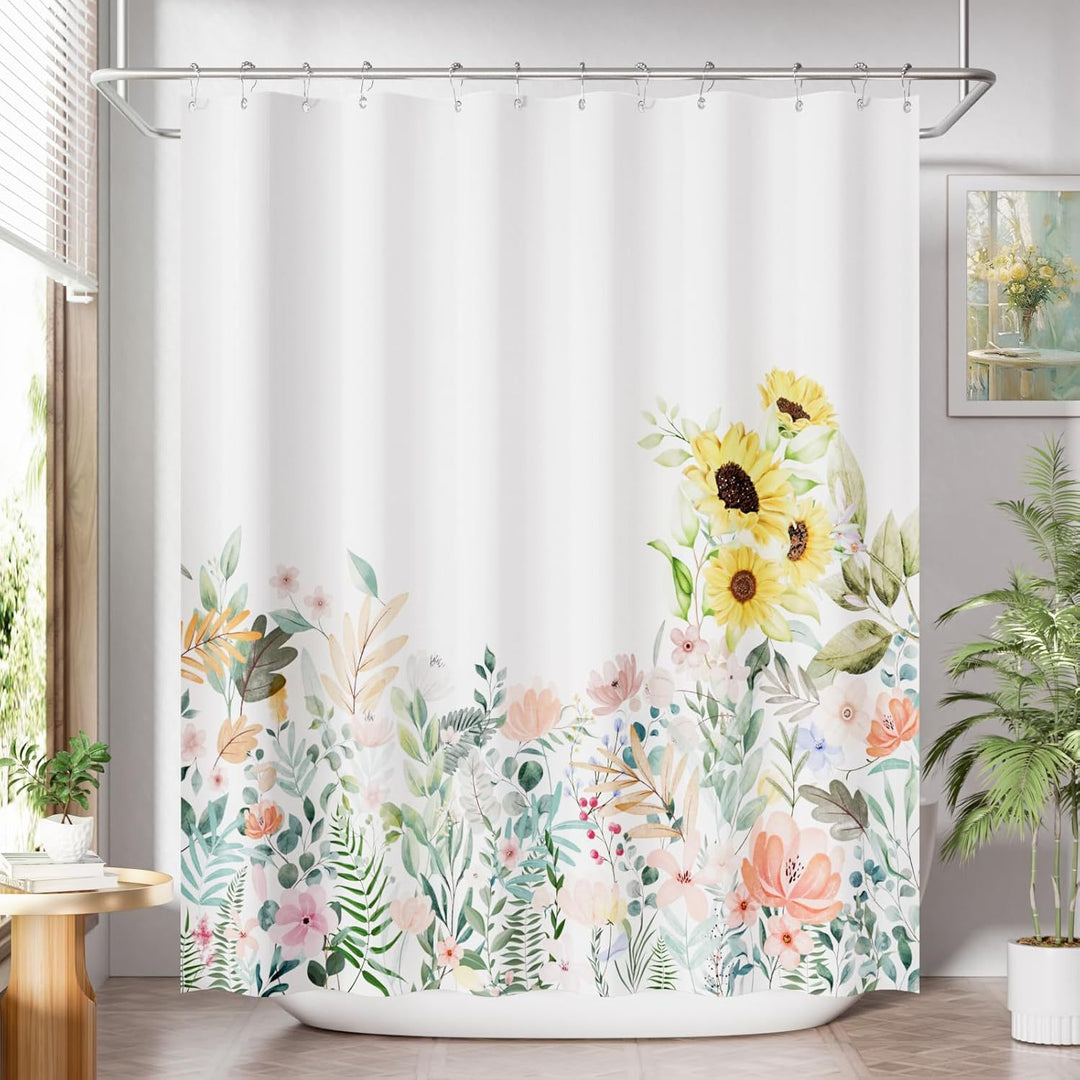 Modern Striped Shower Curtain Bowlift