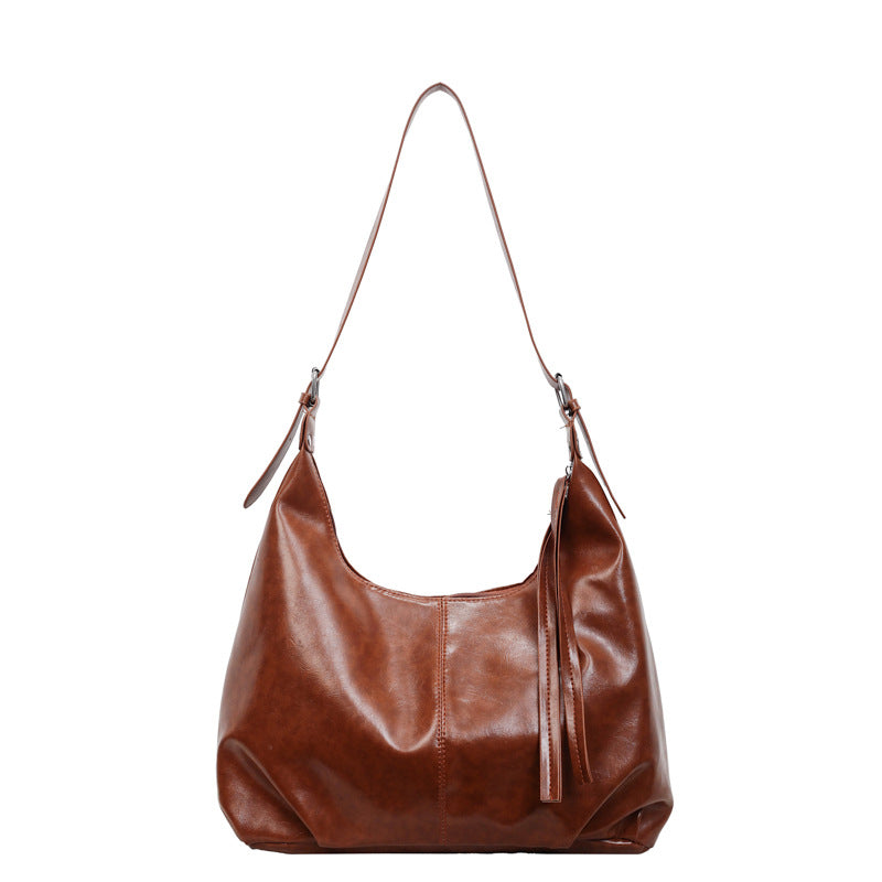 WoLuxurious Soft Leather Shoulder Bag Bowlift