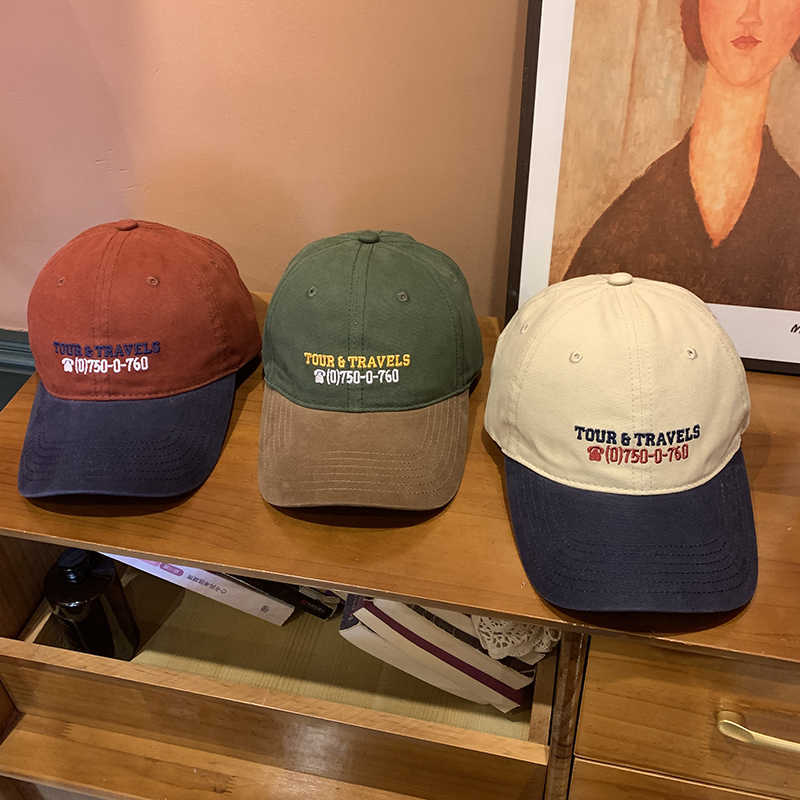Men's Casual Travel-Themed Baseball Cap Bowlift