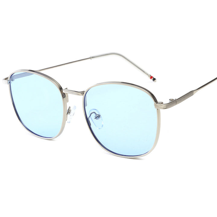 Ladies stylish oversized sunglasses with glamorous metal frame Bowlift