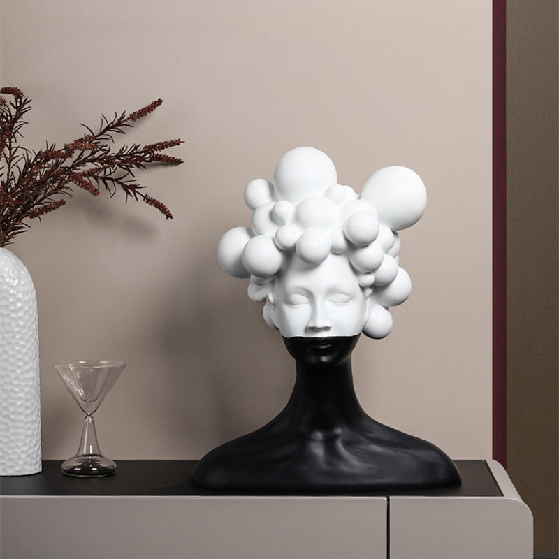Abstract Decorative Head Sculpture