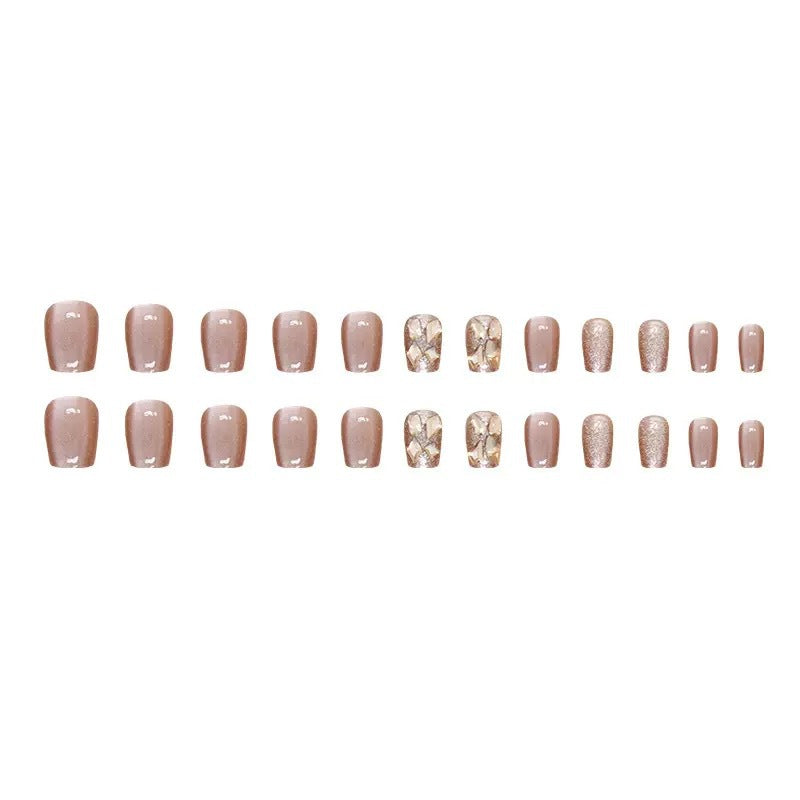 Glitter Nail Set with Luxurious Stone Embellishments Bowlift