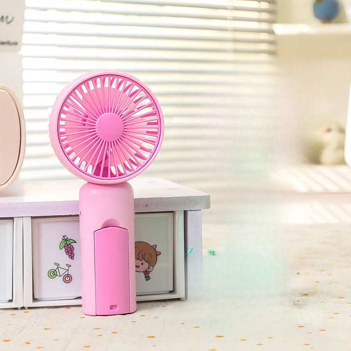 Women's Portable Mini Fan with USB Charging and Ergonomic Design Bowlift