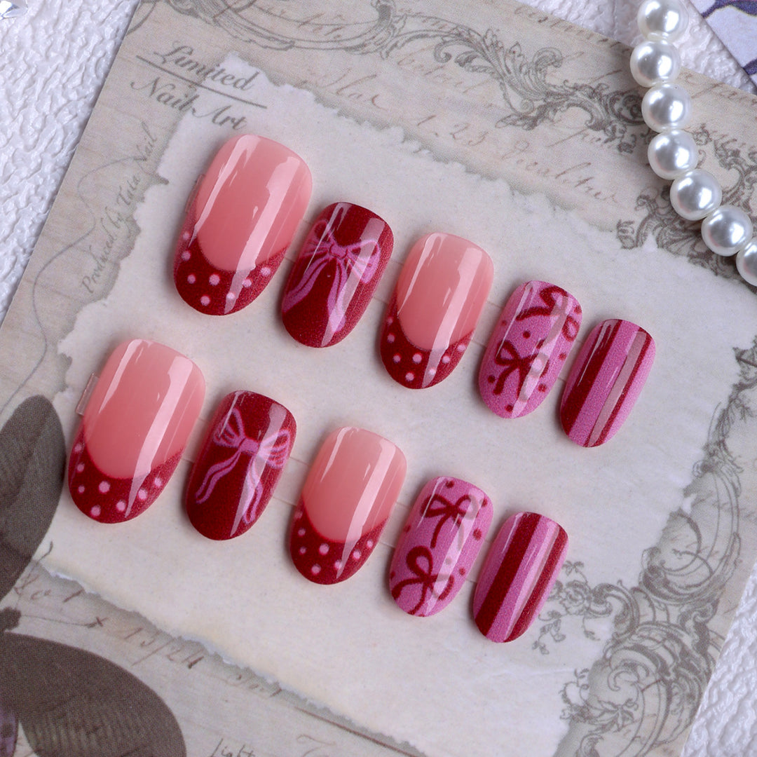 Artificial Nails with Elegant Design Bowlift