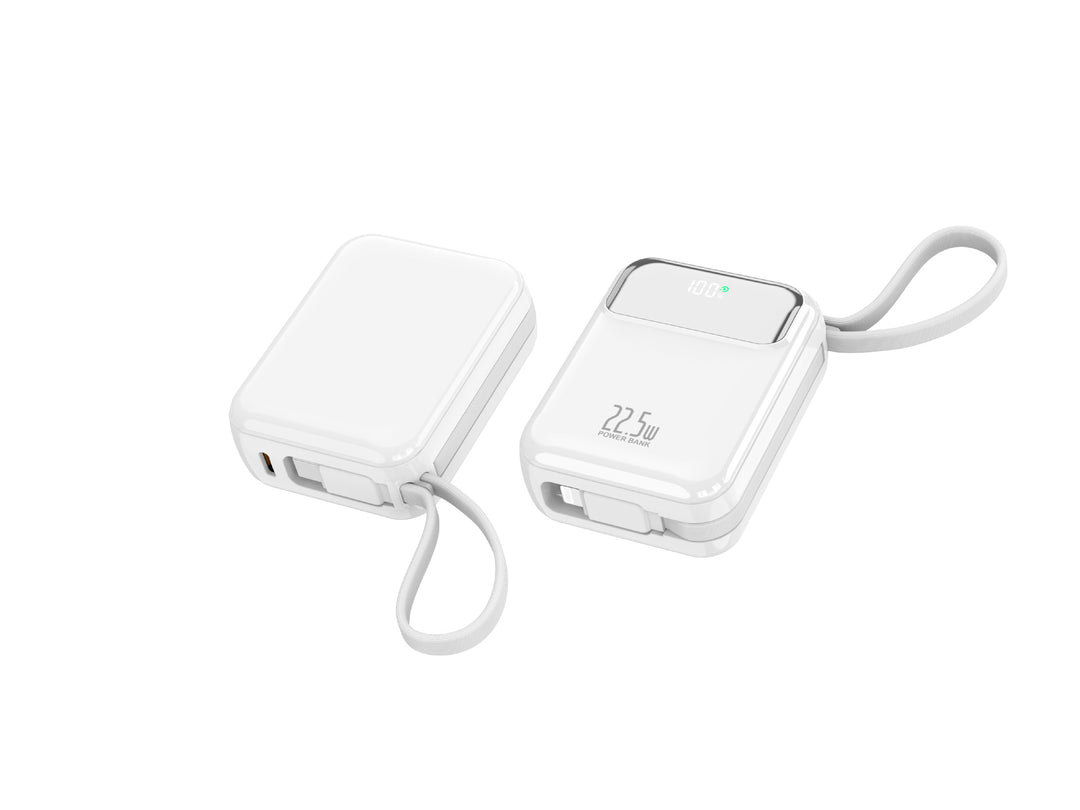 Compact power bank with multifunctional connection and digital charging display Bowlift