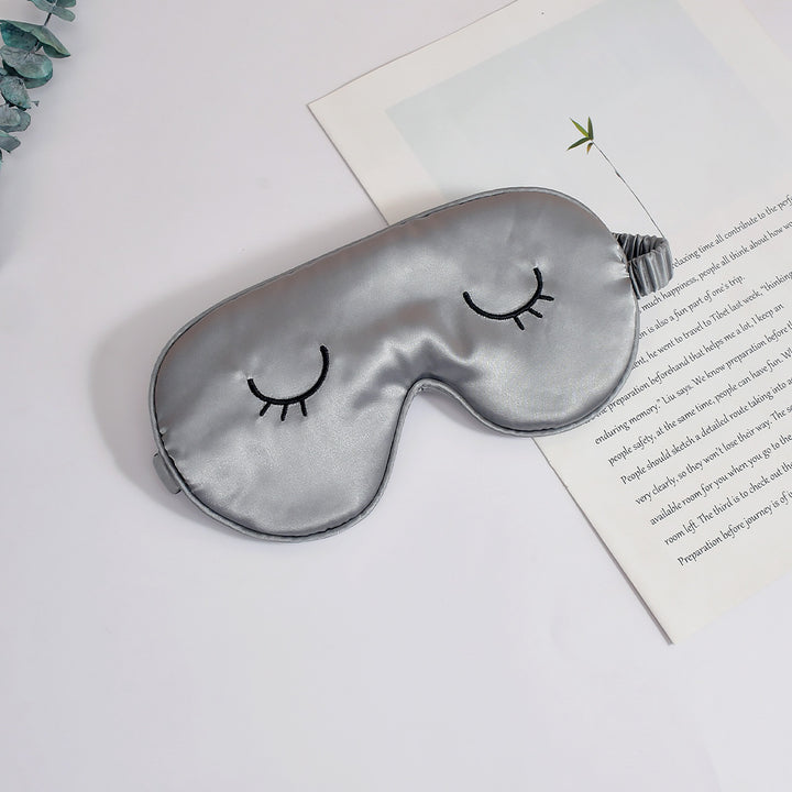 Unisex nan silky-soft eye mask with ergonomic contour and adjustable elastic band Bowlift