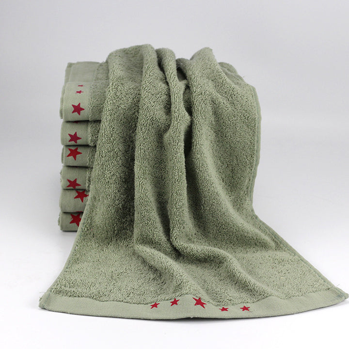 Care Towel With Soft Surface And Decorative Star Border Bowlift
