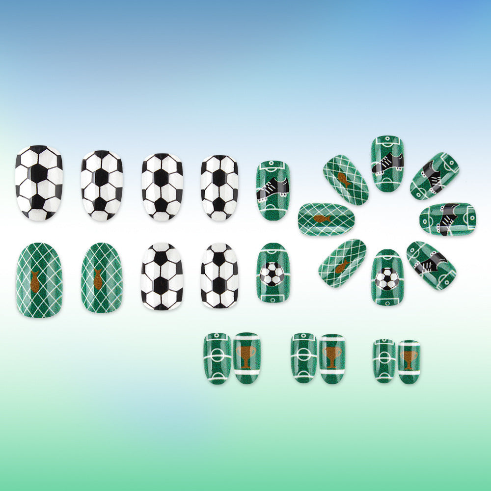 Themed Soccer Nail Art Set Bowlift