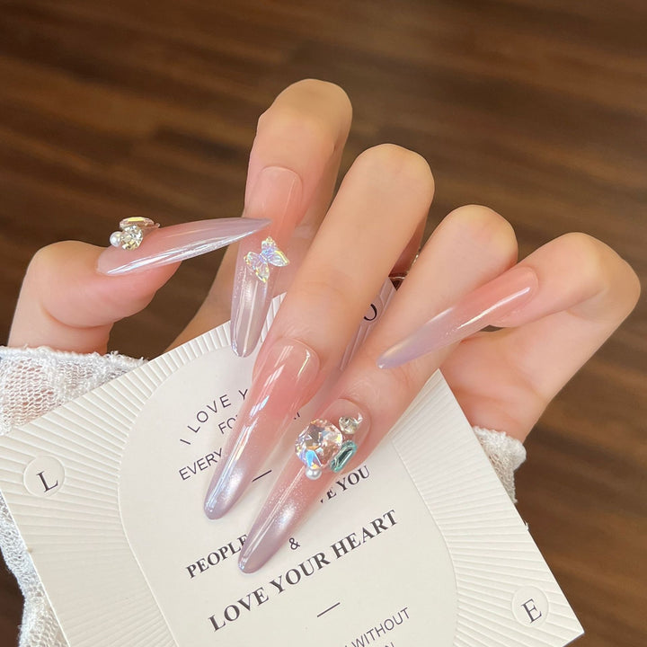 Decorative Press-On Nail Design Set Bowlift