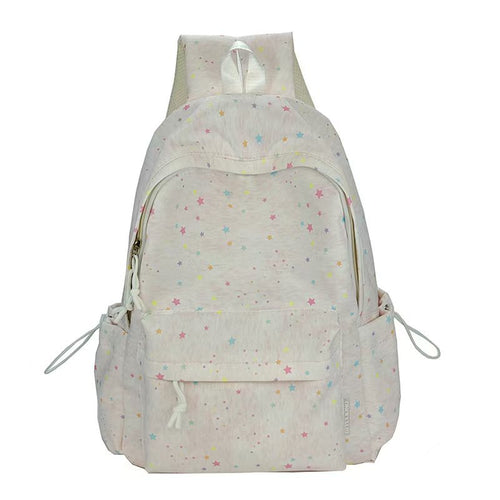 Stylish Star-Patterned Backpack Bowlift