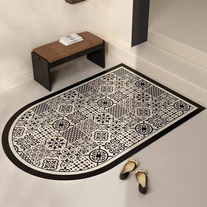 Artistic Floral Area Mat