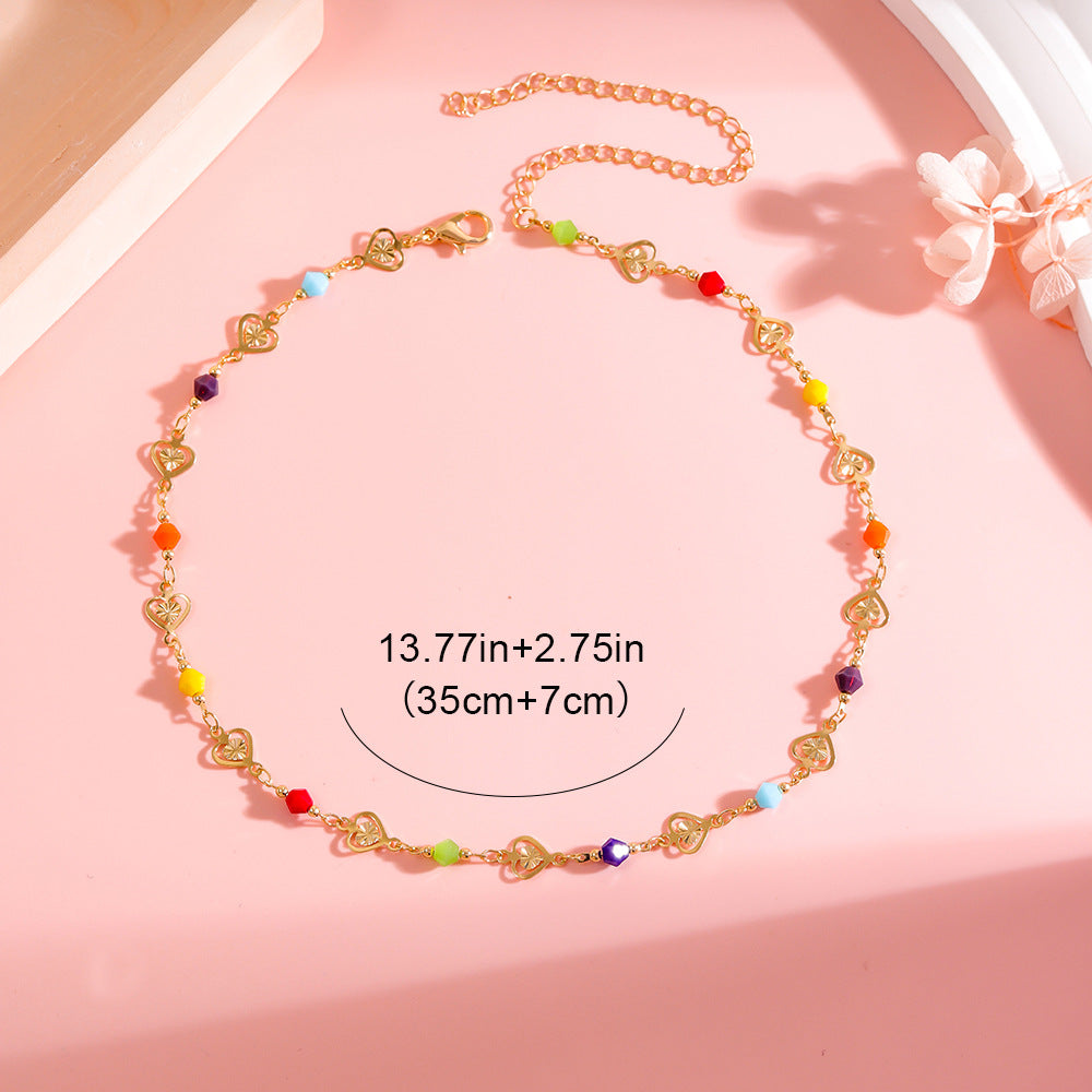 Colorful Heart Charm Bracelet Bowlift