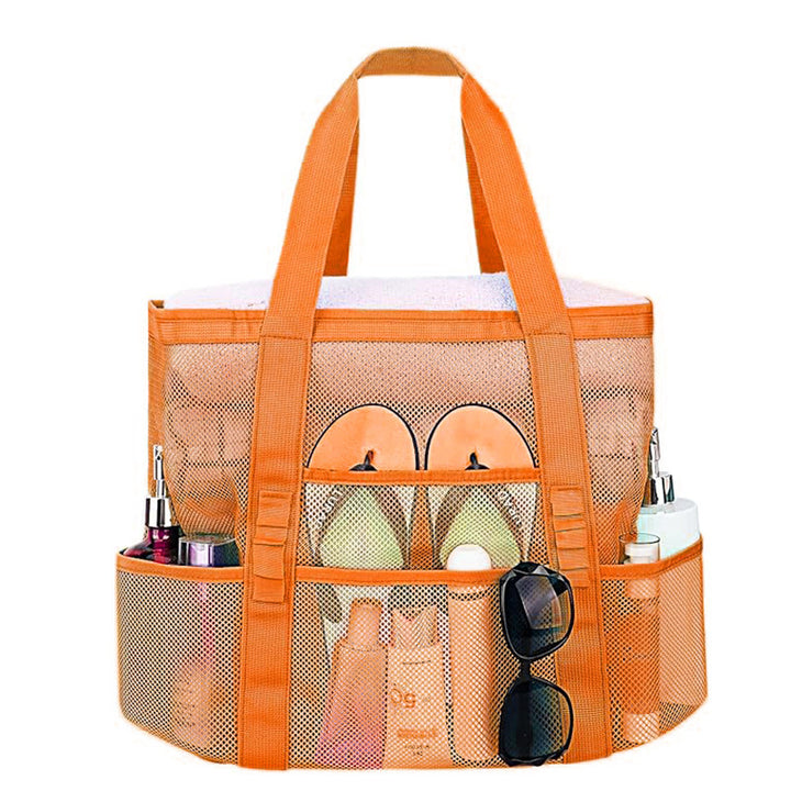 Practical Beach Tote Bag Made of Breathable Mesh Material Bowlift