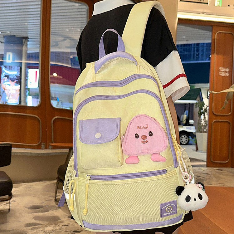 Children's backpack with playful animal motif and versatile compartments Bowlift