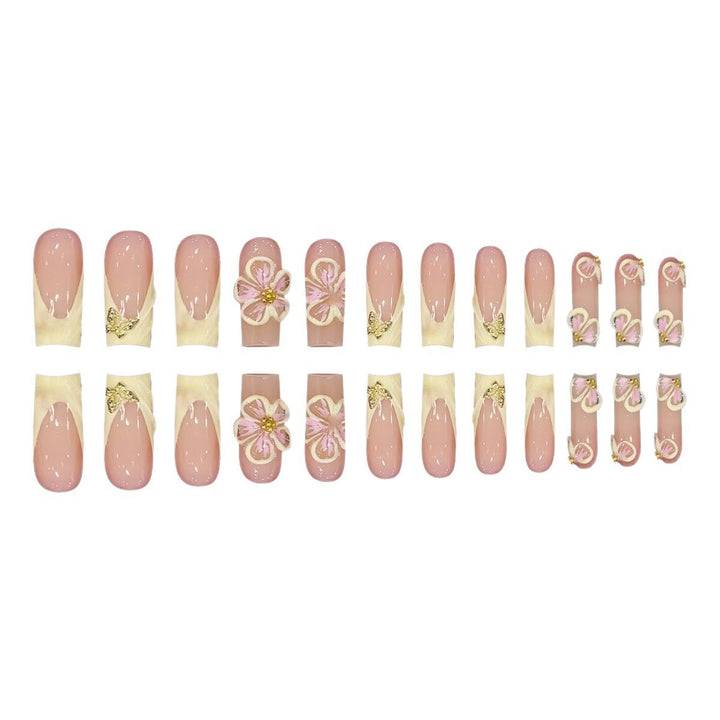 Artistic 3D Floral Nail Art Design Bowlift