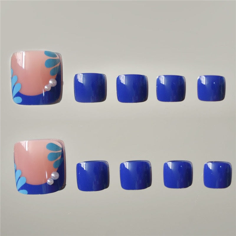 Decorative Gel Toe Nail Art Bowlift