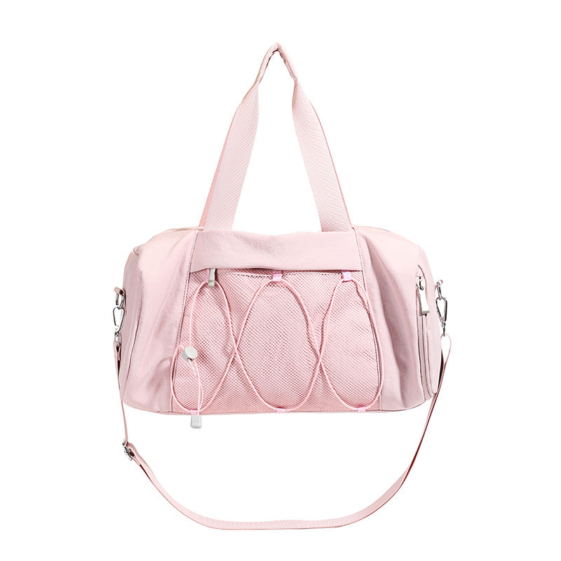 Sporty shoulder bag with adjustable carrying handles and breathable mesh material Bowlift