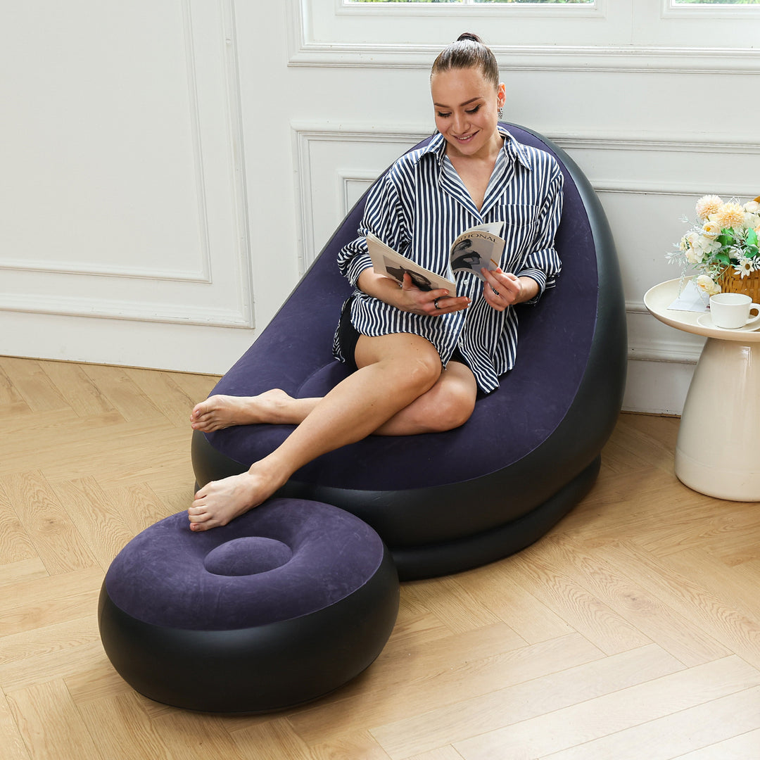 Women's Inflatable Comfort Sofa with Ergonomic Backrest Bowlift