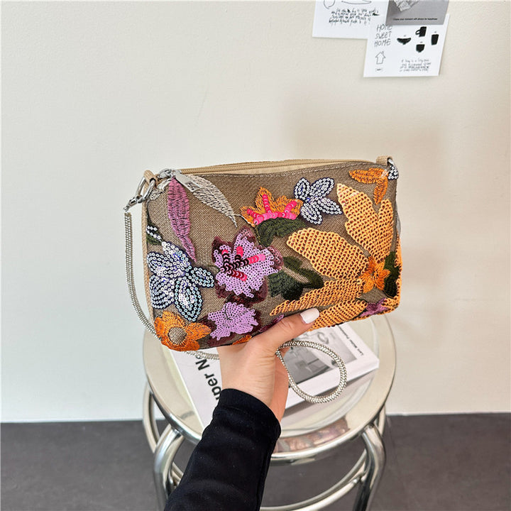 WoFloral Embellished Clutch Purse Bowlift