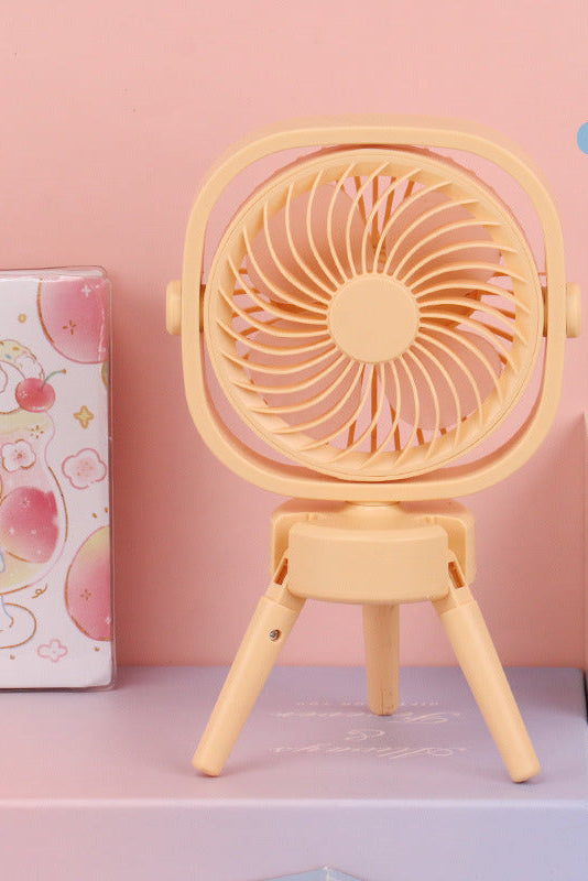 Ladies Portable Mini Fan with Foldable Tripod Bowlift