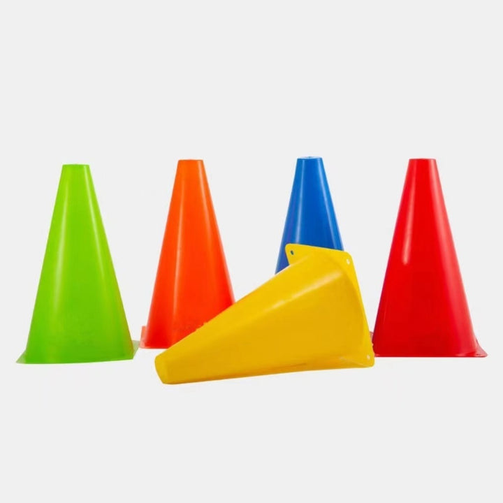 multi-piece flat-base training marker cones for soccer agility drills Bowlift