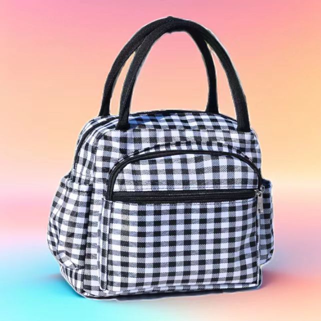 Cat Print Multi-Pocket Tote Bag Bowlift