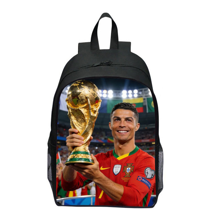 Backpack with Striking Sports Motif Bowlift