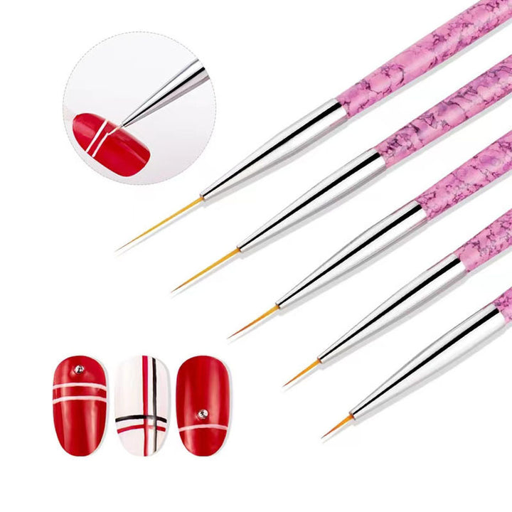 Professional Fine Detail Nail Art Brushes Set Bowlift