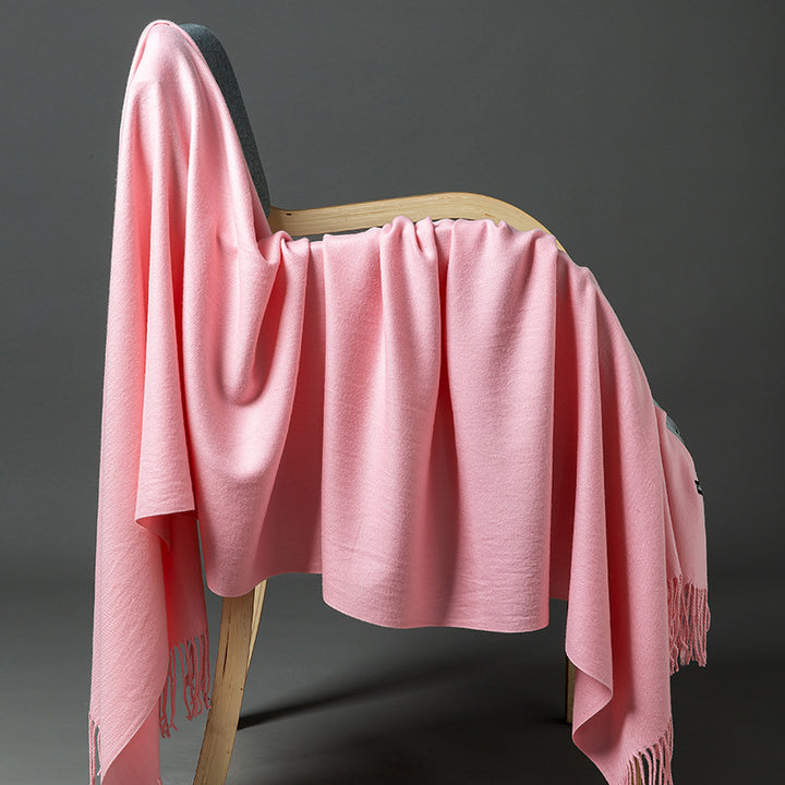 Luxurious Cashmere-Blend Throw Blanket