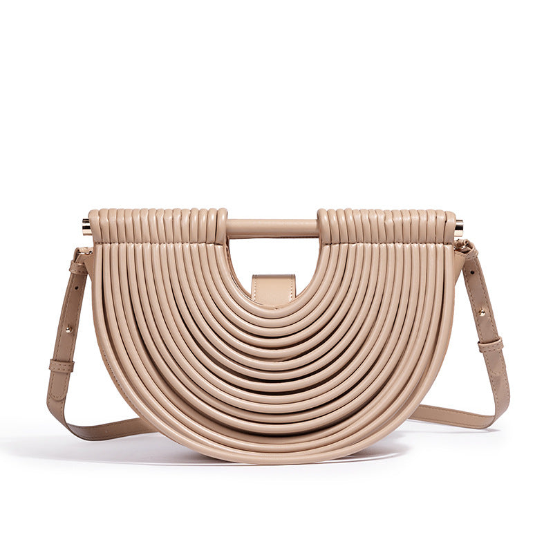 Structured Half-Circle Handbag Bowlift