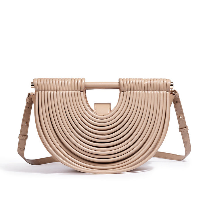 Structured Half-Circle Handbag Bowlift