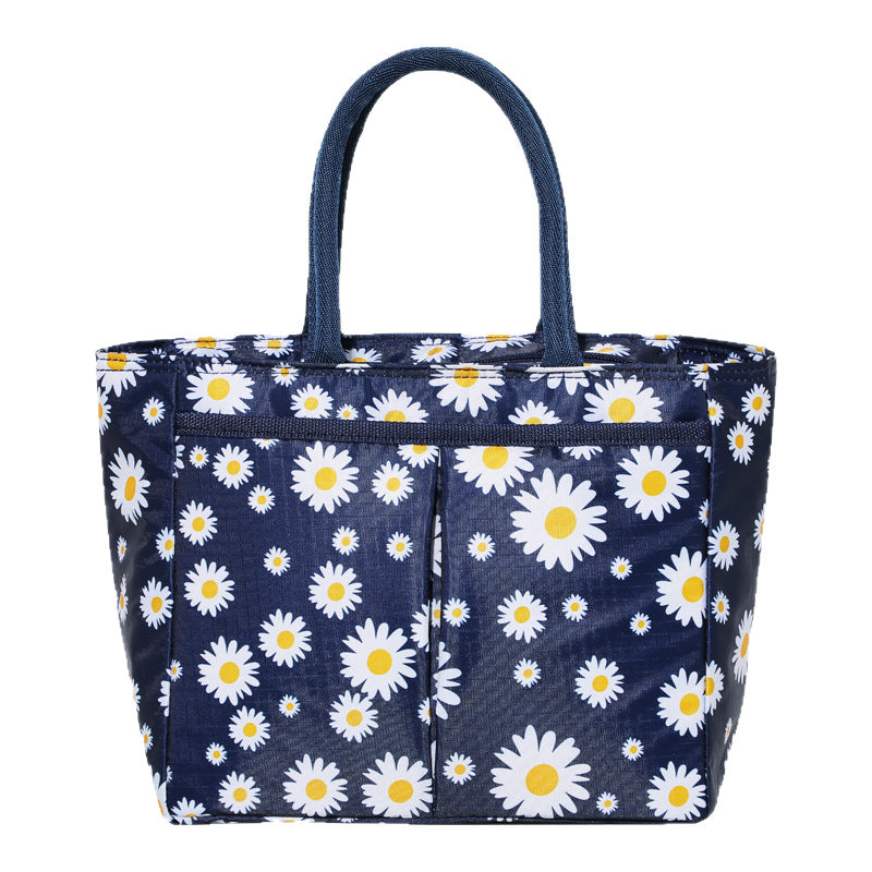 Stylish Floral Print Tote Bag Bowlift