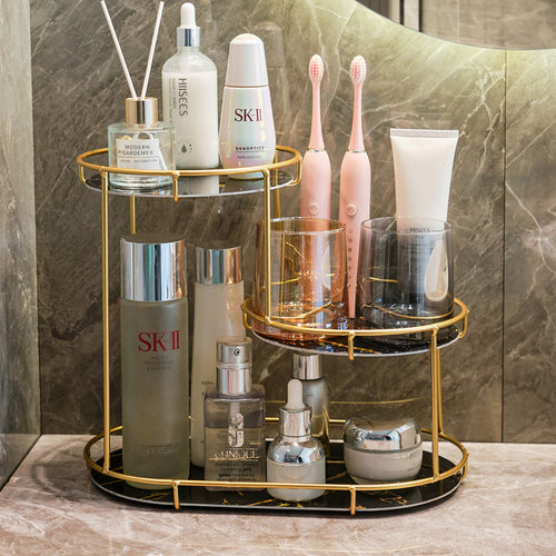Elegant 2-tier storage basket made of marble Bowlift