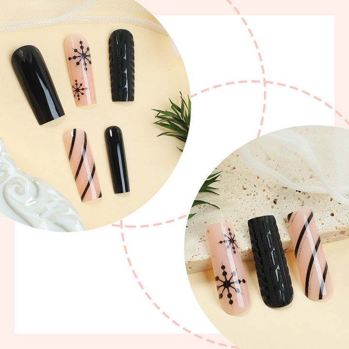 Elegant Artificial Nail Design Set Bowlift