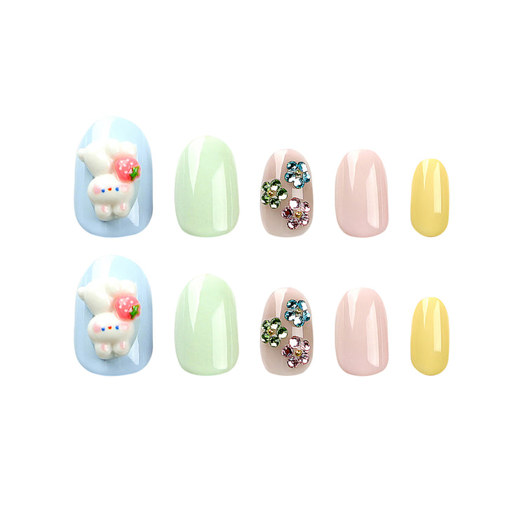 Artful Nail Art with Flower Decorations Bowlift