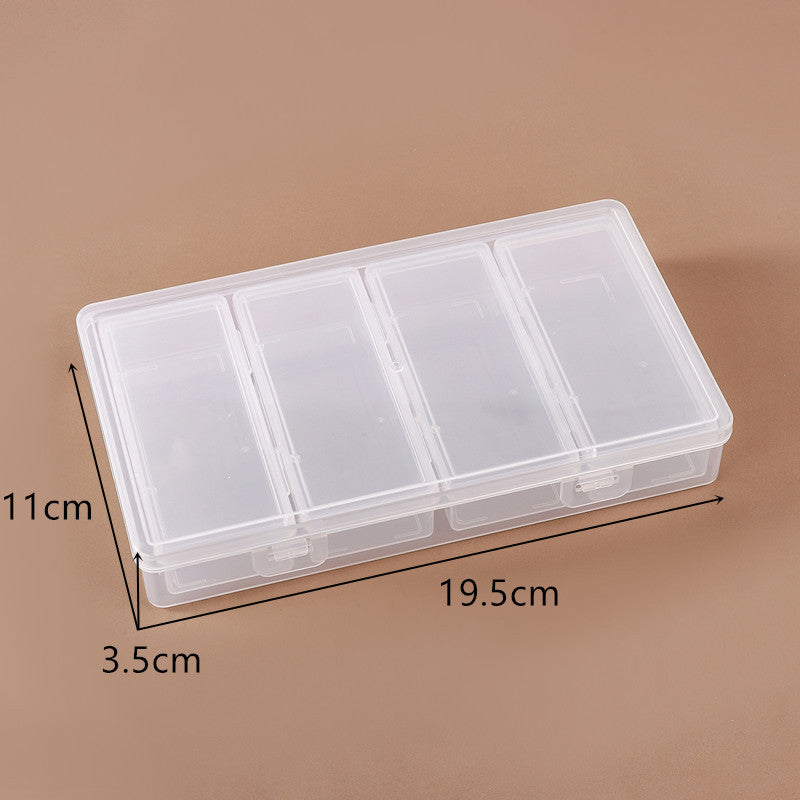 Transparent Multi-Compartment Craft Storage Box Bowlift