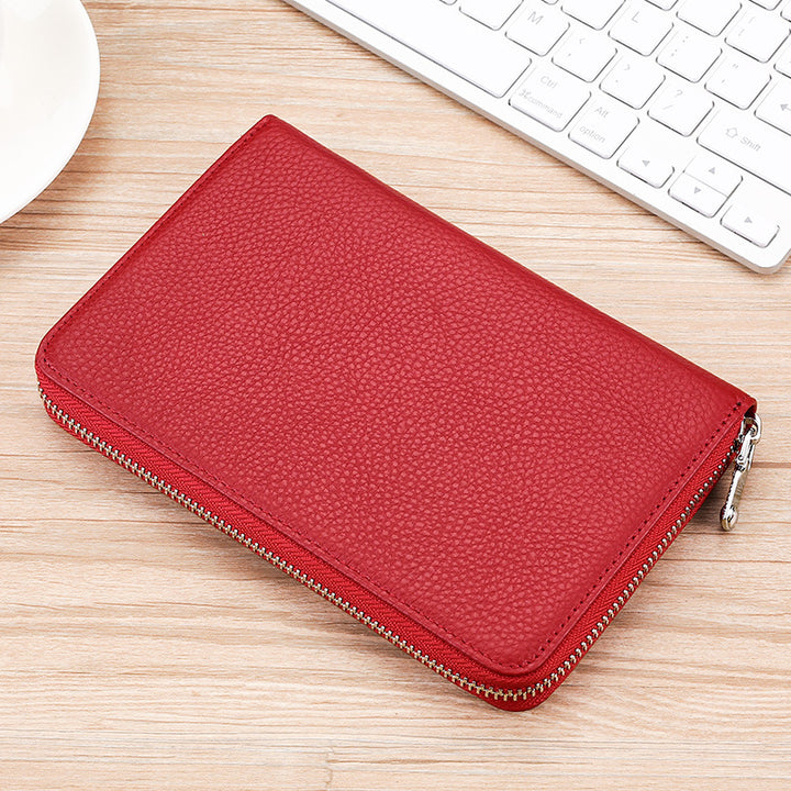 Premium Zippered Leather Organizer