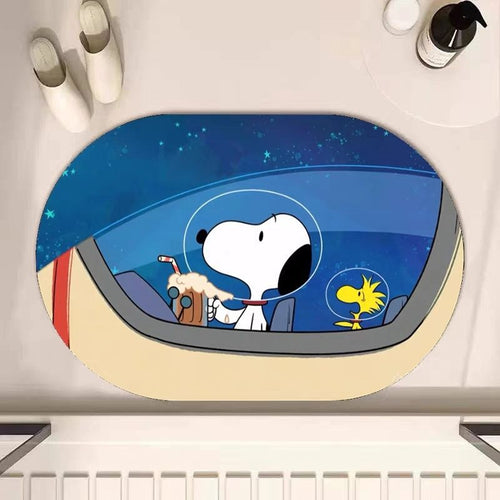 Playful Cartoon Characters Carpet