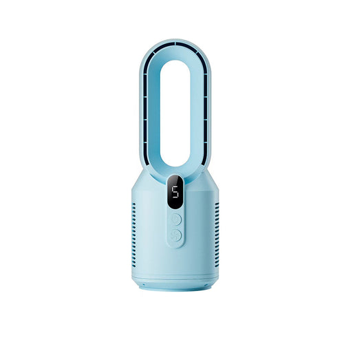 Cooling bladeless tower fan with HEPA air purifier and LED display Bowlift